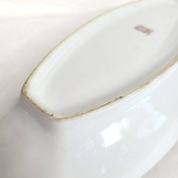 Vintage Noritake Hand Painted Oval Relish Candy Dish w/ Handles-12" - Picture 6 of 15